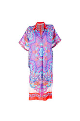 Mandala Kaftan Dress Red - Taka